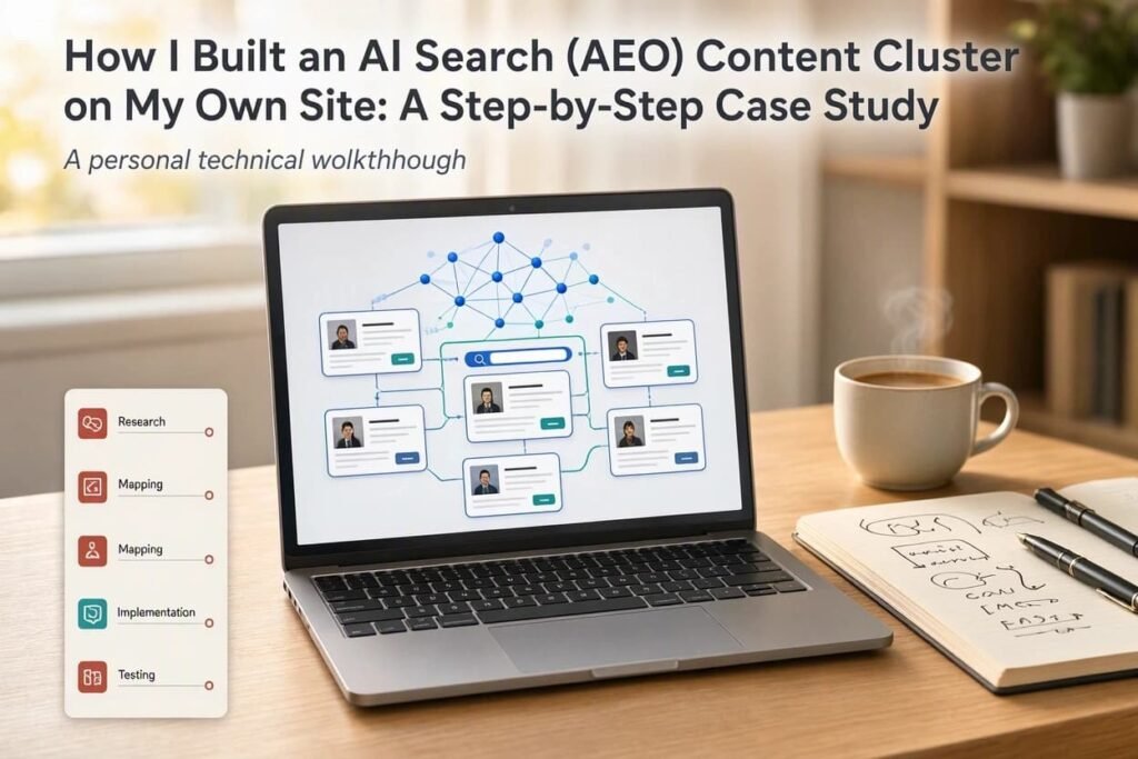 How I Built an AI Search (AEO) Content Cluster on My Own Site: A Step-by-Step Case Study