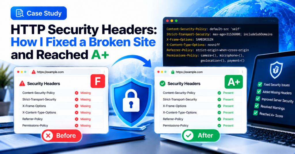 HTTP Security Headers: How I Fixed a Broken Site and Reached A+